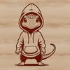 A cartoon lizard illustration created as a vector graphic, suitable for various digital applications.