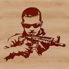 High-resolution vector illustration of a rifle, suitable for commercial or personal use in various design applications.