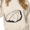 Detailed Rock Texture Illustration Free vector graphic of a detailed rock with texture, suitable for use in digital designs.