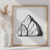 Free Rock Clip Art A 2D illustration of a rock, suitable for digital crafting and cutting machine designs.