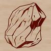 Scalable Rock Vector Design Element A vector illustration of a rock, suitable for design projects requiring scalable graphics.