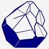Free Illustration of a Rock A digital illustration of a rock, created as a vector graphic for print or digital use.