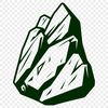 Rock Illustration for Vector Design A 2D representation of a rock, suitable for vector design applications.