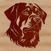 Cutting Machine Compatible Rottweiler Vector Art A vector illustration of a rottweiler's head, designed for custom cutting machine projects.