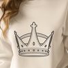 Royal Emblem Digital Illustration A detailed digital illustration of a crown in vector format.