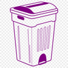 Reusable Recycling Symbol A simple illustration of a trash can, suitable for clip art and vector design projects.