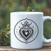 Beautiful Sacred Heart Icon in High-Resolution Vector Format Illustrative representation of the Sacred Heart symbol in high-resolution digital design