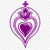 Sacred Heart icon in high-resolution vector format, ideal for use in various designs and projects.