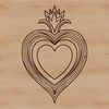 Beautiful Vector Icon Sacred Heart icon in vector format, suitable for digital art projects.