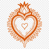 Beautiful Vector Art Sacred Heart Illustration A vector illustration of the Sacred Heart, suitable for various digital applications and crafts.