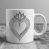 Sacred Heart Symbol Vector Graphics Sacred Heart symbol in vector format, ideal for religious graphics and designs.