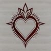 Beautiful SVG Sacred Heart Design A stylized illustration of the Sacred Heart symbol, designed as a vector graphic for various applications.