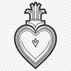 Beautiful Sacred Heart Clipart Design A high-quality vector design illustration of the Sacred Heart.