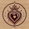 Beautiful Vector Design Art Religious illustration of the Sacred Heart as a vector design.