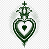Beautiful Religious Icon SVG Download A vector illustration of a Sacred Heart symbol, commonly used in religious contexts.