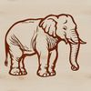 A large mammal standing on four legs, commonly found in savannas and grasslands.