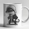 Salamander SVG Illustration SVG illustration of a salamander, a type of amphibian animal.