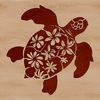 Turtle Under the Waves Vector Graphic A sea turtle swimming in ocean waters, depicted as a vector graphic illustration.