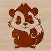 Wildlife Illustration of a Skunk A digital illustration of a skunk in its natural habitat, suitable for vector art and graphic design projects.