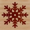 Elegant Christmas Decorations A delicate, intricate snowflake design made from connected lines and curves.