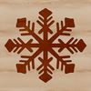 A delicate winter snowflake design for vector graphics and digital art.