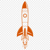 Beautiful SVG Rocket Ship Design A detailed vector illustration of a futuristic spaceship in space.