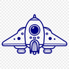 Galaxy Exploration Illustration A futuristic spaceship design with metallic details and a sleek space exploration theme.