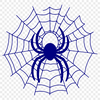 An intricate design of a spider web created as a scalable SVG graphic.