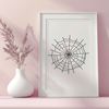 Intricate Spider Web SVG Design A digital representation of a spider's intricate web, rendered as a scalable vector graphic.