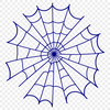 A high-quality digital representation of a spider's intricate web, suitable for vector design projects.