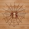 Beautiful Vector Spider Art A digital representation of an intricate spider web in vector format.
