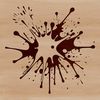 Free SVG Shape with Messy Texture Vector illustration of a splat shape with a messy texture, suitable for various design applications.