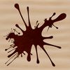 Squished Slime Design Element A colorful, irregular shape made from squished slime.