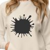 Fun Splatty SVG Design A colorful splat shape made from vector lines and shapes, suitable for digital designs.