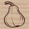 High-Quality Free Clip Art of a Gourd A high-quality vector illustration of a squash, ideal for cutting machines like Cricut or laser cutters.