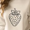 High-Quality Vector Strawberry Graphic A realistic illustration of a strawberry, suitable for graphic design projects.