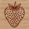 Delicious Vector Fruit Design A detailed illustration of a fresh strawberry, suitable for digital editing in vector graphics software.