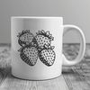 Ripe Strawberry Graphic Icon An SVG graphic representation of a ripe strawberry, suitable for design projects.