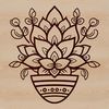 A vector graphic representation of a desert succulent plant with a minimalist design.