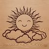An icon representation of a sun as a scalable graphics file.