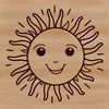 A detailed illustration of the sun in vector format, suitable for various applications including design projects.