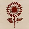 Beautiful Wildflower with Dark Center A tall sunflower with bright yellow petals and a dark center, suitable for gardening or floral design projects.