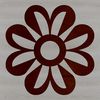 Bright Floral Design for Crafting A simple line drawing of a large sunflower with bright yellow petals and a dark center, suitable for various applications.