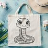 Stylish Snake Clip Art A reptilian snake depicted in vector format.