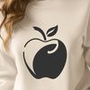 A Delicious Apple Icon An SVG icon representation of a single juicy apple with smooth surface details.