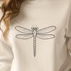 Iridescent Dragonfly Vector Art Vector illustration of a dragonfly insect with iridescent wings, suitable for graphic design projects.