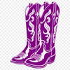 A pair of cowboy boots made from vector lines and shapes, suitable for cutting with a Cricut or other machine.