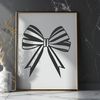 Curved Bow Design A stylized bow design made from curved lines and shapes, suitable for vector art projects.