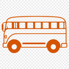 Detailed Vector Graphics Bus Design A stylized illustration of a bus with detailed graphics.