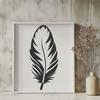 Beautiful Feather Clip Art Vector A high-quality vector illustration of a feather, suitable for commercial or personal use in designs.